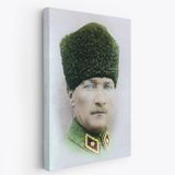 Mustafa Kemal Atatürk Portresi Dekoratif Kanvas Tablo, Duvar Dekoru CF56