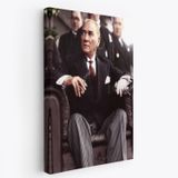 Mustafa Kemal Atatürk Portresi Dekoratif Kanvas Tablo, Duvar Dekoru CH58