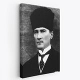 Mustafa Kemal Atatürk Portresi Dekoratif Kanvas Tablo, Duvar Dekoru CJ60