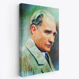 Mustafa Kemal Atatürk Portresi Dekoratif Kanvas Tablo, Duvar Dekoru CL62