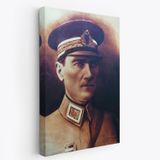 Mustafa Kemal Atatürk Portresi Dekoratif Kanvas Tablo, Duvar Dekoru CÖ66