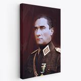 Mustafa Kemal Atatürk Portresi Dekoratif Kanvas Tablo, Duvar Dekoru CP67