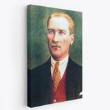 Mustafa Kemal Atatürk Portresi Dekoratif Kanvas Tablo, Duvar Dekoru CS69