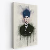 Mustafa Kemal Atatürk Portresi Dekoratif Kanvas Tablo, Duvar Dekoru CZ77