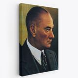 Mustafa Kemal Atatürk Portresi Dekoratif Kanvas Tablo, Duvar Dekoru DH85