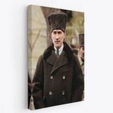 Mustafa Kemal Atatürk Portresi Dekoratif Kanvas Tablo, Duvar Dekoru FA125