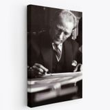 Mustafa Kemal Atatürk Portresi Dekoratif Kanvas Tablo, Duvar Dekoru FB126