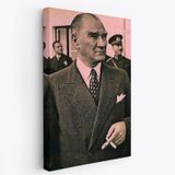 Mustafa Kemal Atatürk Portresi Dekoratif Kanvas Tablo, Duvar Dekoru FH132