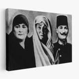 Mustafa Kemal Atatürk Portresi Dekoratif Kanvas Tablo, Duvar Dekoru FL136