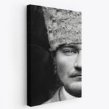 Mustafa Kemal Atatürk Portresi Dekoratif Kanvas Tablo, Duvar Dekoru FP140
