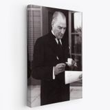 Mustafa Kemal Atatürk Portresi Dekoratif Kanvas Tablo, Duvar Dekoru FR141