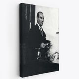 Mustafa Kemal Atatürk Portresi Dekoratif Kanvas Tablo, Duvar Dekoru FY148