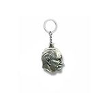 Mustafa Kemal Atatürk Silüet Figürlü Metal Anahtarlık – Gümüş Renk Unisex Aksesuar