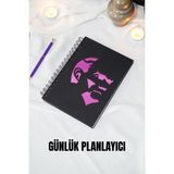 Mustafa Kemal Atatürk Siyah Ahşap Kapak Günlük Planlayıcı - Planlayıcı Defter Ajanda - A5