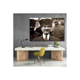 Mustafa Kemal Atatürk Siyah Beyaz Tablo Kanvas Tablo Modeli Hd Dijital Baskı Duvar Tablosu
