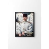 Mustafa Kemal Atatürk - Siyah Çerçeve, Siyah, 32 x 42, 23450000002333