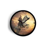 Mustafa Kemal Atatürk Tasarımlı Modern Duvar Saati - 35cm - Önü Camlı Siyah Kasa - Sessiz Mekanizma, JH0996S35SKP