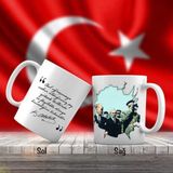 Mustafa Kemal Atatürk ve İsmet İnönü - Atatürk'ün Sözleri -Kupa Bardak