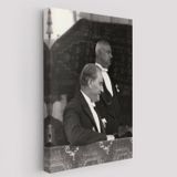 Mustafa Kemal Atatürk ve Karizması Dekoratif Kanvas Tablo, Duvar Dekoru 6052