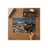 Mustafa Kemal Atatürk ve Sabiha Gökçen Tasarımı 240 parça Ahşap Puzzle Ahşap Kutuda MP06364