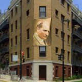 Mustafa Kemal Atatürk Yan Portre Cephe Poster Bayrak -200x300cm -2x3 metre