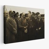 Mustafa Kemal Atatürk'ün Anadolu'yu Ziyareti Dekoratif Kanvas Tablo, Duvar Dekoru CÜ74