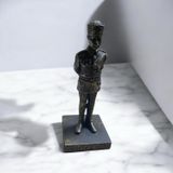 Mustafa Kemal Yazılı Atatürk Büstü - Bronz Görünümlü - Özel Tasarım Atatürk Biblosu