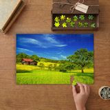 Müstakil Ev - Manzara - Doğa - Yeşillik Tasarımı 240 Parça Ahşap Puzzle Ahşap Kutuda MP01543