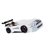 Mustang Arabalı Yatak Sport Işıklı Yatak, Beyaz