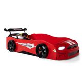 Mustang Arabalı Yatak Sport Işıklı Yatak, Kırmızı
