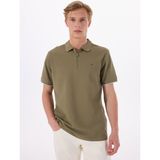Mustang Baskılı Haki Erkek Polo T-Shirt M5SM-TST1324