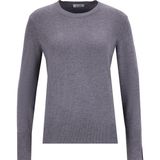 Mustang Bisiklet Yaka Basic Düz Gri Kazak Kadın M5WL-KZK1077 - XL