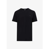 Mustang Bisiklet Yaka Baskılı Siyah Erkek T-Shirt M4WM-TST-1987
