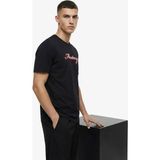 Mustang Bisiklet Yaka Baskılı Siyah Erkek T-Shirt M6SM-TST1593 - 2XL