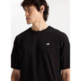 Mustang Bisiklet Yaka Baskılı T-Shirt, L, 5003277315, Siyah, Erkek