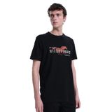 Mustang Bisiklet Yaka Baskılı T-Shirt, S, 5003335465, Siyah, Erkek