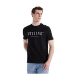 Mustang Bisiklet Yaka Baskılı T-Shirt, S, 5003335487, Siyah, Erkek