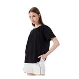 Mustang Bisiklet Yaka Düz Kadın T-Shirt M5Sl-Tst1858, Siyah, S