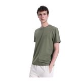 Mustang Bisiklet Yaka Düz Koyu Haki T-Shirt, S, 5003335502, Koyu Haki, Erkek