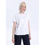 Mustang Bisiklet Yaka Düz T-Shirt, M, 5003230242, Beyaz, Kadın