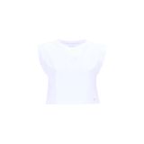 Mustang Bisiklet Yaka Düz T-Shirt, M, 5003230355, Beyaz, Kadın
