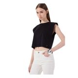 Mustang Bisiklet Yaka Düz T-Shirt, M, 5003230362, Siyah, Kadın
