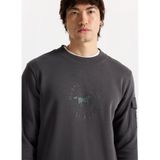 Mustang Bisiklet Yaka Sweatshırt, L, 5003277328, Antrasit, erkek