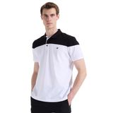 Mustang Blok Desenli - Beyaz Polo T-Shirt, XL, 5003232943, Siyah, Erkek