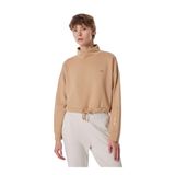 Mustang Dik Yaka Baskılı Sweatshirt, L, 5003166843, Bej, Kadın