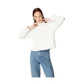 Mustang Dik Yaka Düz Sweatshirt, S, 5003166561, Ekru, kadın