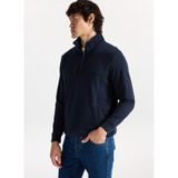 Mustang Dik Yaka İndigo Sweatshırt, 2XL, 5003277329, İndigo, erkek
