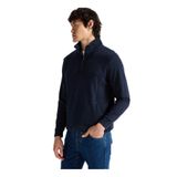 Mustang Dik Yaka İndigo Sweatshırt, M, 5003277329, İndigo, erkek