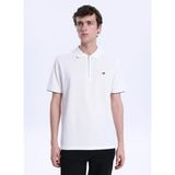 Mustang Düz Beyaz Erkek Polo T-Shirt M6SM-TST1583 - 2XL