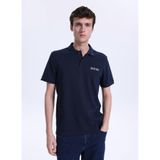 Mustang Düz Polo T-Shirt M6Sm-Tst1579, S, 5003335486, Lacivert, Erkek